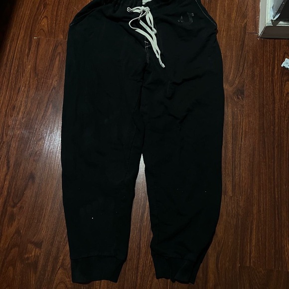 True Religion Black Sweatpants with White Drawstring - Picture 1 of 8